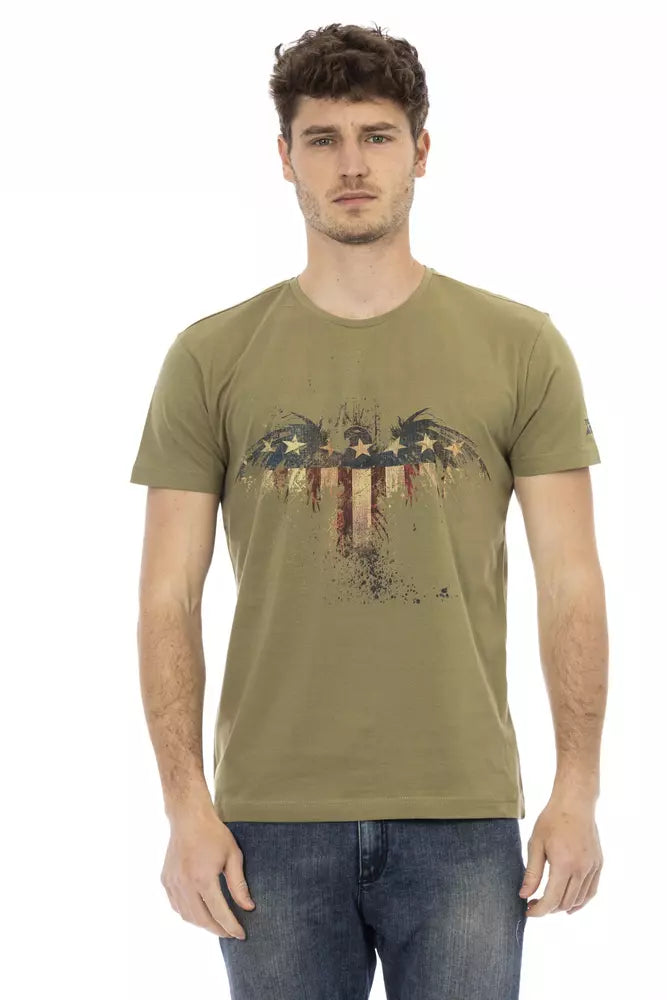 Green Cotton Men T-Shirt - SEHABRANDS