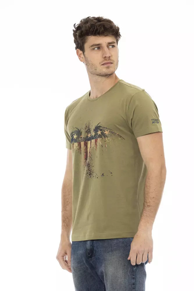 Green Cotton Men T-Shirt - SEHABRANDS