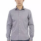 Gray Cotton Men Shirt - SEHABRANDS