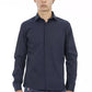 Blue Cotton Men Shirt - SEHABRANDS