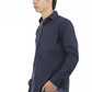 Blue Cotton Men Shirt - SEHABRANDS