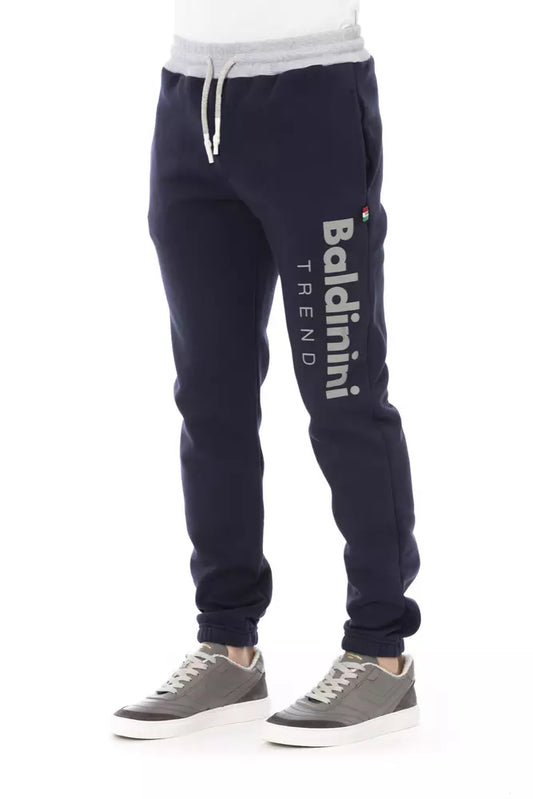 Blue Cotton Men Sport Pant - SEHABRANDS