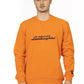 Orange Cotton Men Sweater - SEHABRANDS