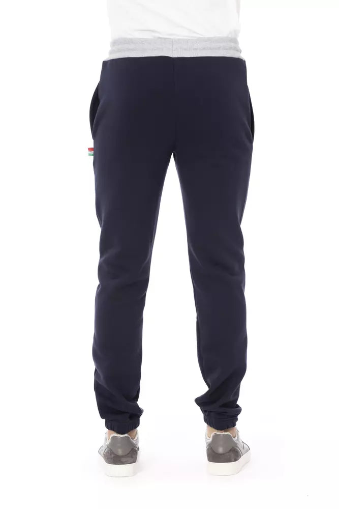 Blue Cotton Men Sport Pant - SEHABRANDS