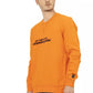 Orange Cotton Men Sweater - SEHABRANDS