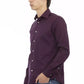 Bordeaux Cotton Men Shirt - SEHABRANDS