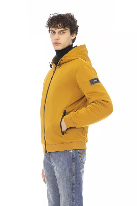 Yellow Polyester Men Jacket - SEHABRANDS