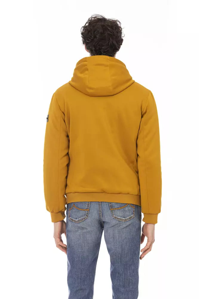 Yellow Polyester Men Jacket - SEHABRANDS