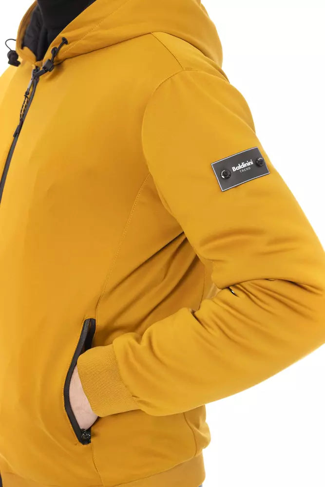 Yellow Polyester Men Jacket - SEHABRANDS