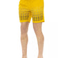 Yellow Polyester Men Swim Short - SEHABRANDS