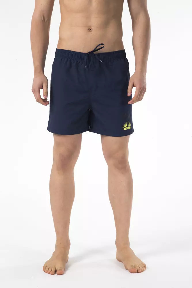 Blue Nylon Men Swim Short - SEHABRANDS