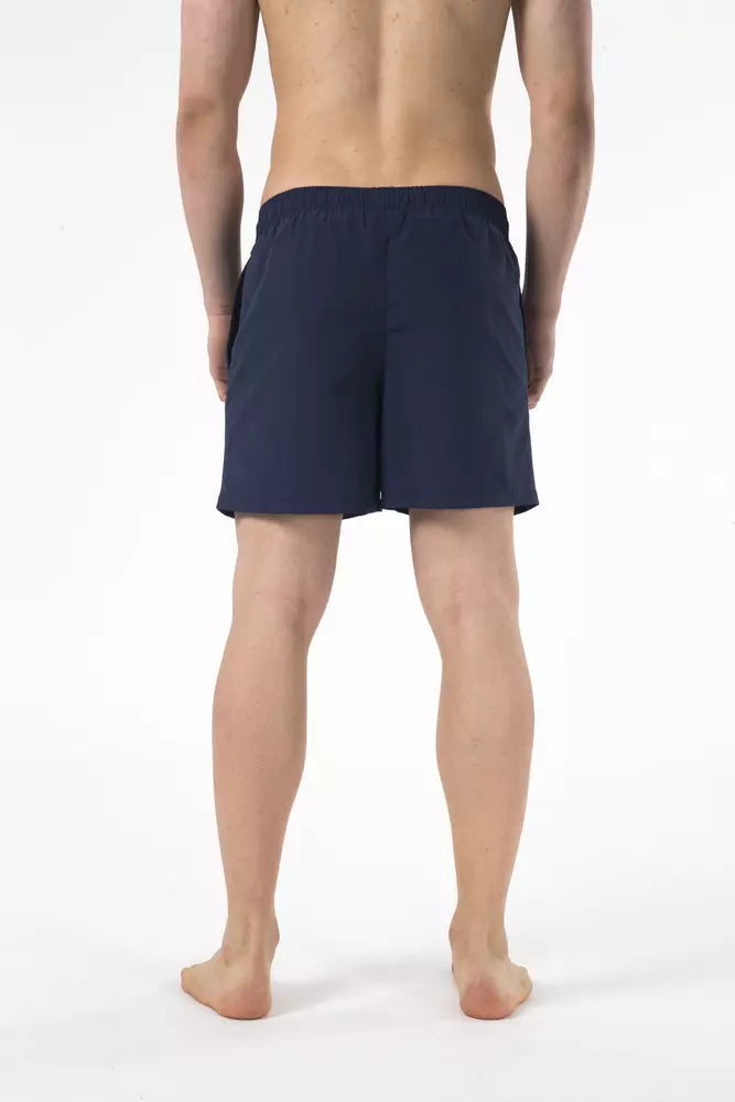 Blue Nylon Men Swim Short - SEHABRANDS