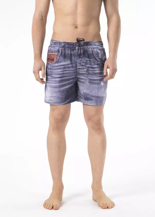 Blue Polyester Men Swimwear - SEHABRANDS