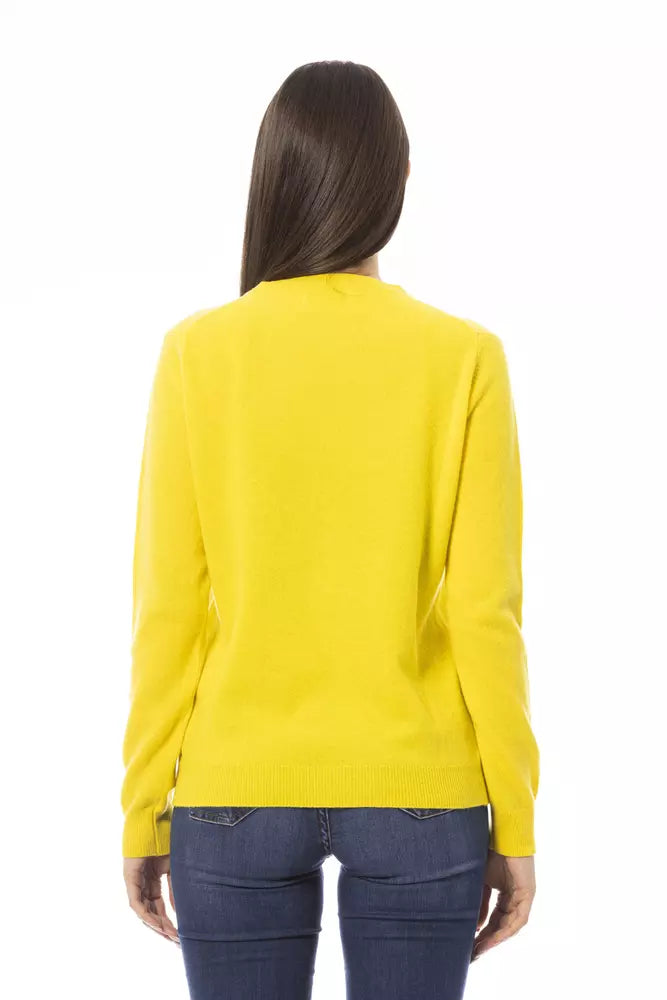 Yellow Wool Women Sweater - SEHABRANDS