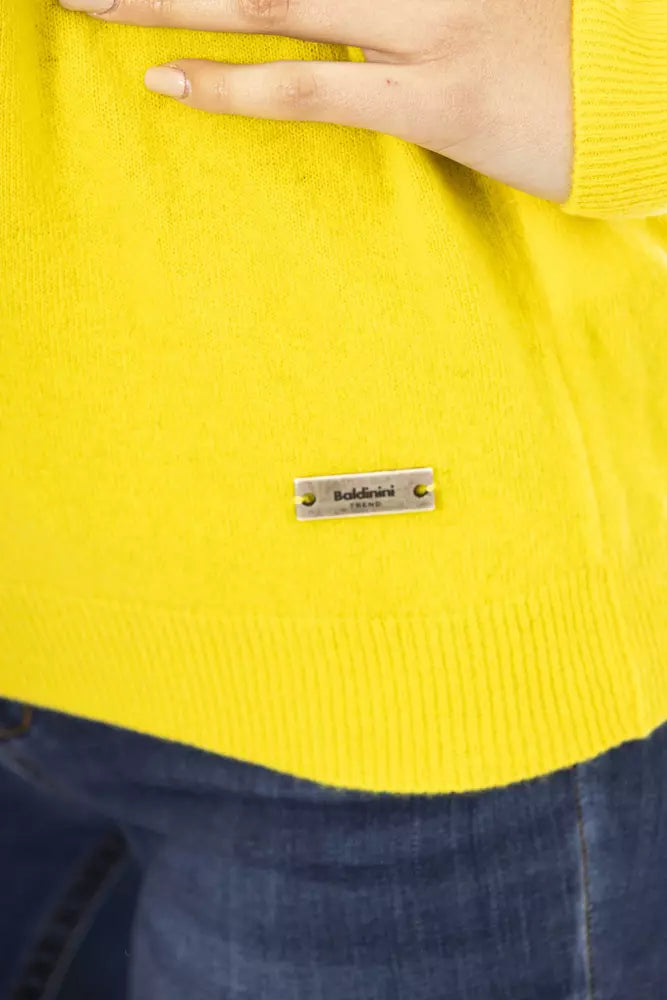 Yellow Wool Women Sweater - SEHABRANDS