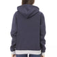 Blue Cotton Women Hoodie - SEHABRANDS