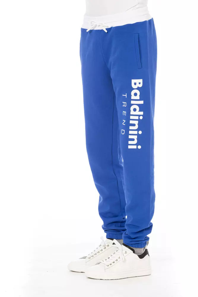 Blue Cotton Men Pants - SEHABRANDS