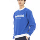 Blue Cotton Men Sweater - SEHABRANDS