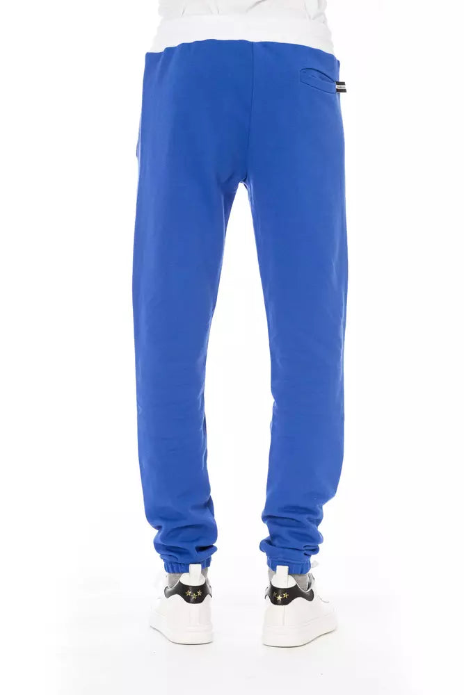 Blue Cotton Men Pants - SEHABRANDS