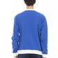 Blue Cotton Men Sweater - SEHABRANDS