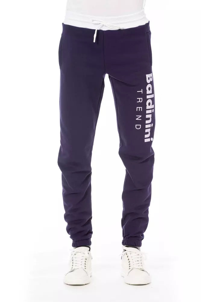 Purple Cotton Men Pants - SEHABRANDS