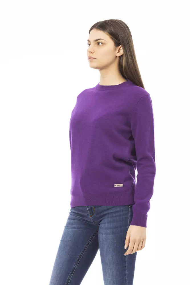 Purple Wool Women Sweater - SEHABRANDS