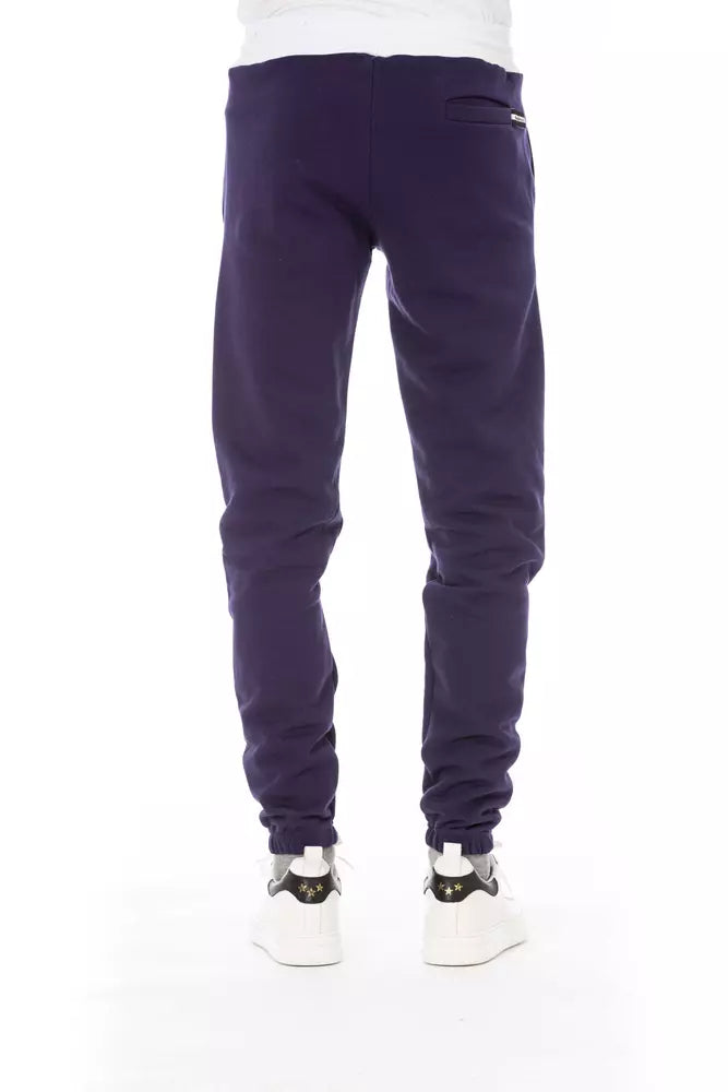 Purple Cotton Men Pants - SEHABRANDS