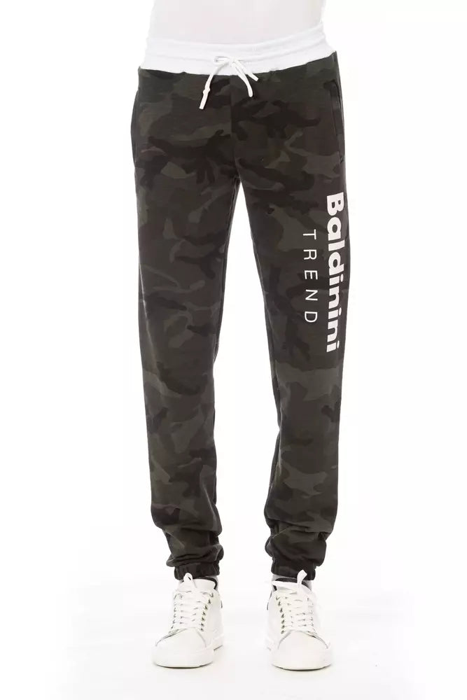 Green Cotton Men Sport Pant - SEHABRANDS