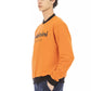 Orange Cotton Men Sweater - SEHABRANDS