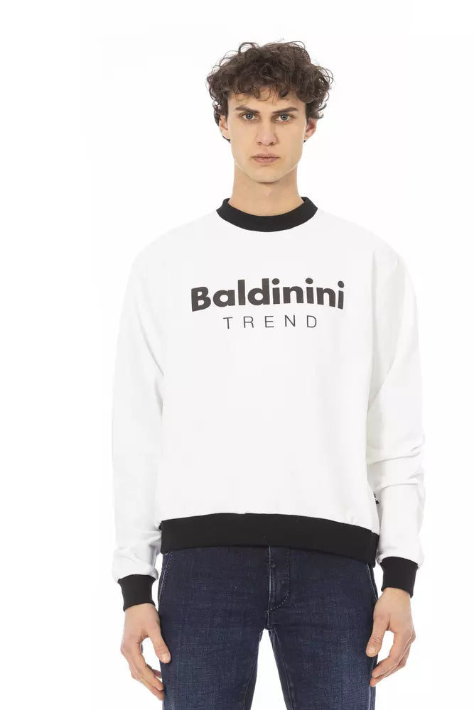 White Cotton Men Sweater - SEHABRANDS