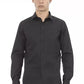 Gray Cotton Men Shirt - SEHABRANDS