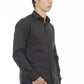 Gray Cotton Men Shirt - SEHABRANDS