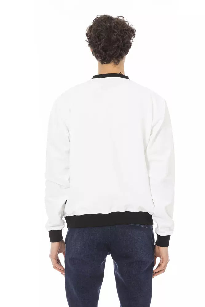 White Cotton Men Sweater - SEHABRANDS