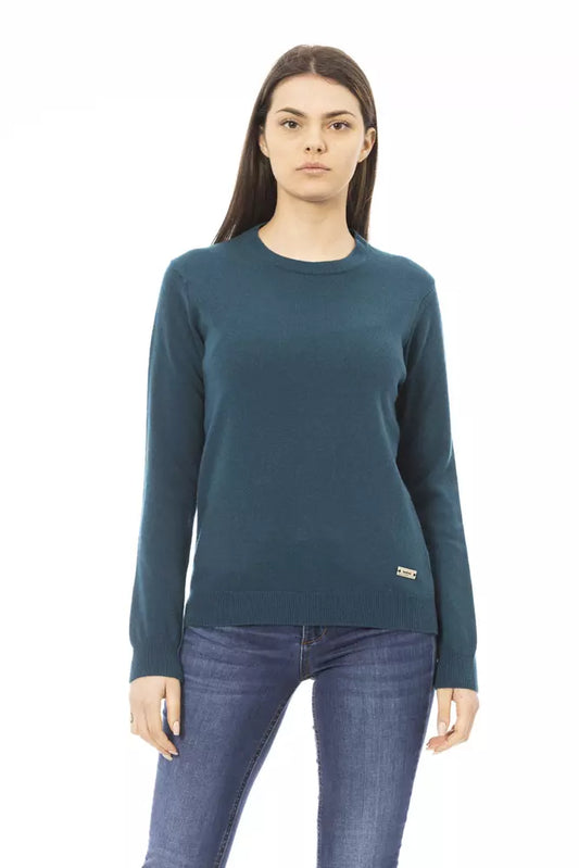 Green Wool Women Sweater - SEHABRANDS