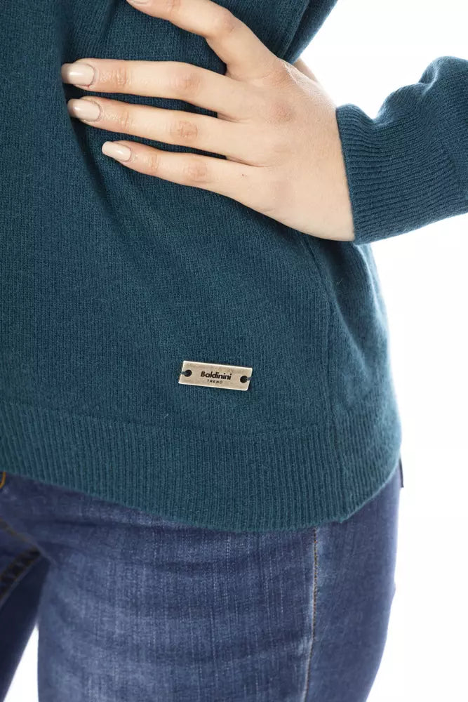 Green Wool Women Sweater - SEHABRANDS