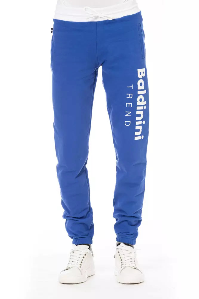 Blue Cotton Men Pant - SEHABRANDS