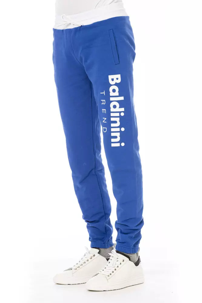 Blue Cotton Men Pant - SEHABRANDS