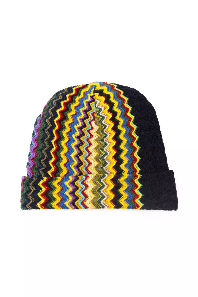 Multicolor Wool Men Hat - SEHABRANDS