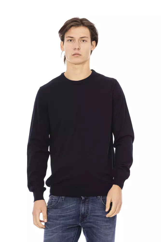 Blue Fabric Men Sweater - SEHABRANDS