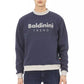 Blue Cotton Men Sweater - SEHABRANDS