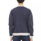 Blue Cotton Men Sweater - SEHABRANDS