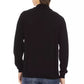 Black Fabric Men Sweater - SEHABRANDS