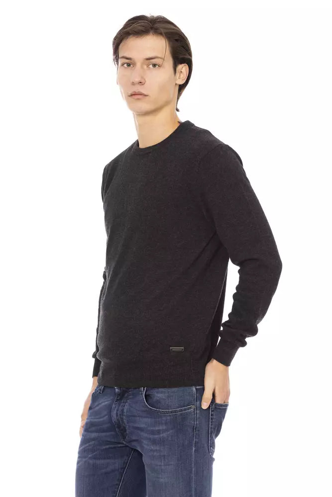 Black Wool Men Sweater - SEHABRANDS