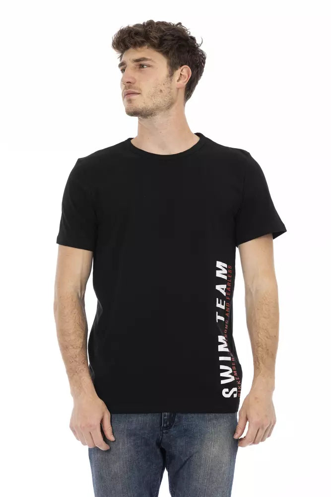 Black Cotton Men's T-Shirt - SEHABRANDS