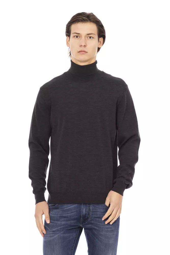 Brown Fabric Men Sweater - SEHABRANDS