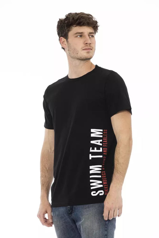 Black Cotton Men's T-Shirt - SEHABRANDS