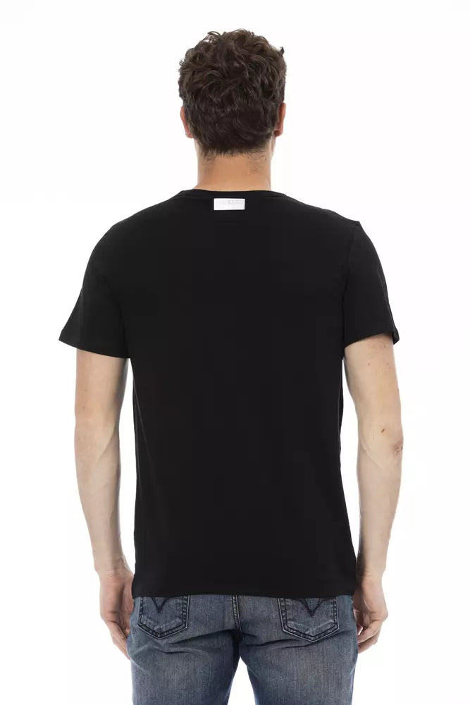 Black Cotton Men's T-Shirt - SEHABRANDS