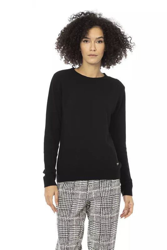 Black Wool Women Sweater - SEHABRANDS