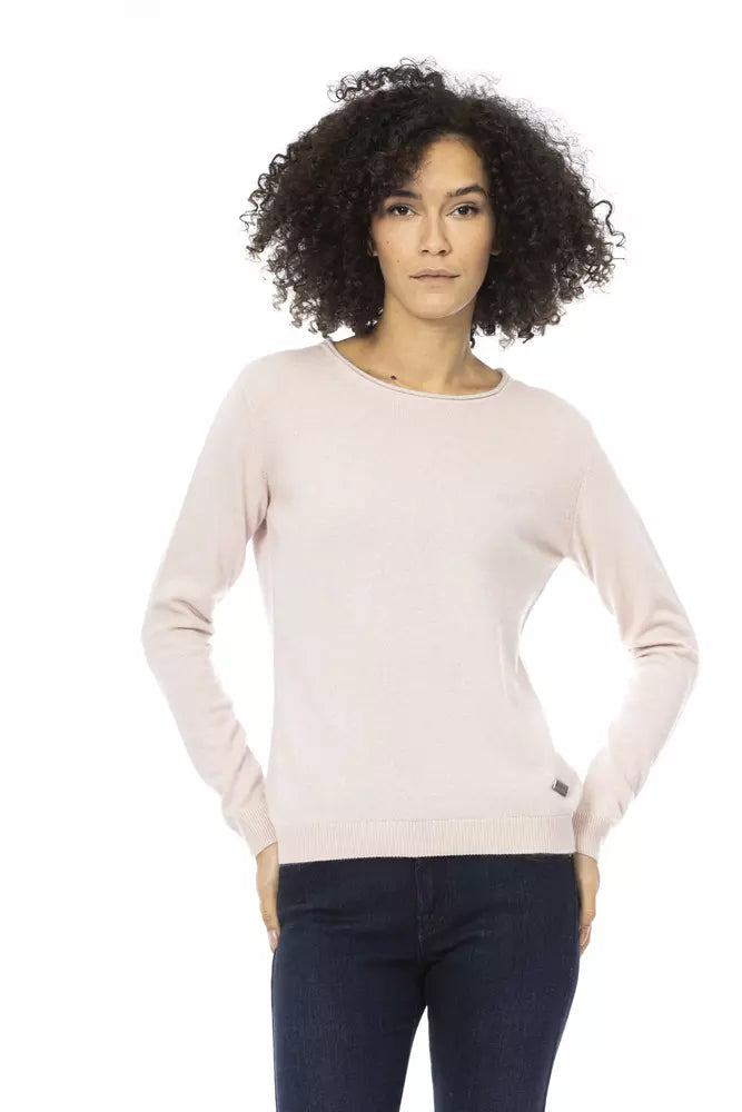 Pink Wool Women Sweater - SEHABRANDS