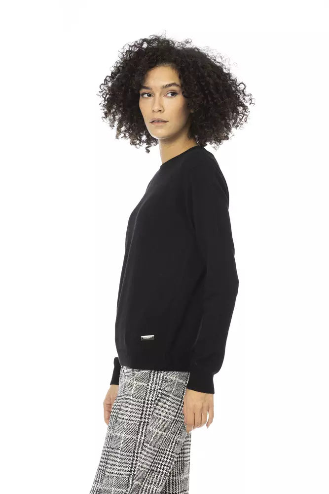 Black Wool Women Sweater - SEHABRANDS